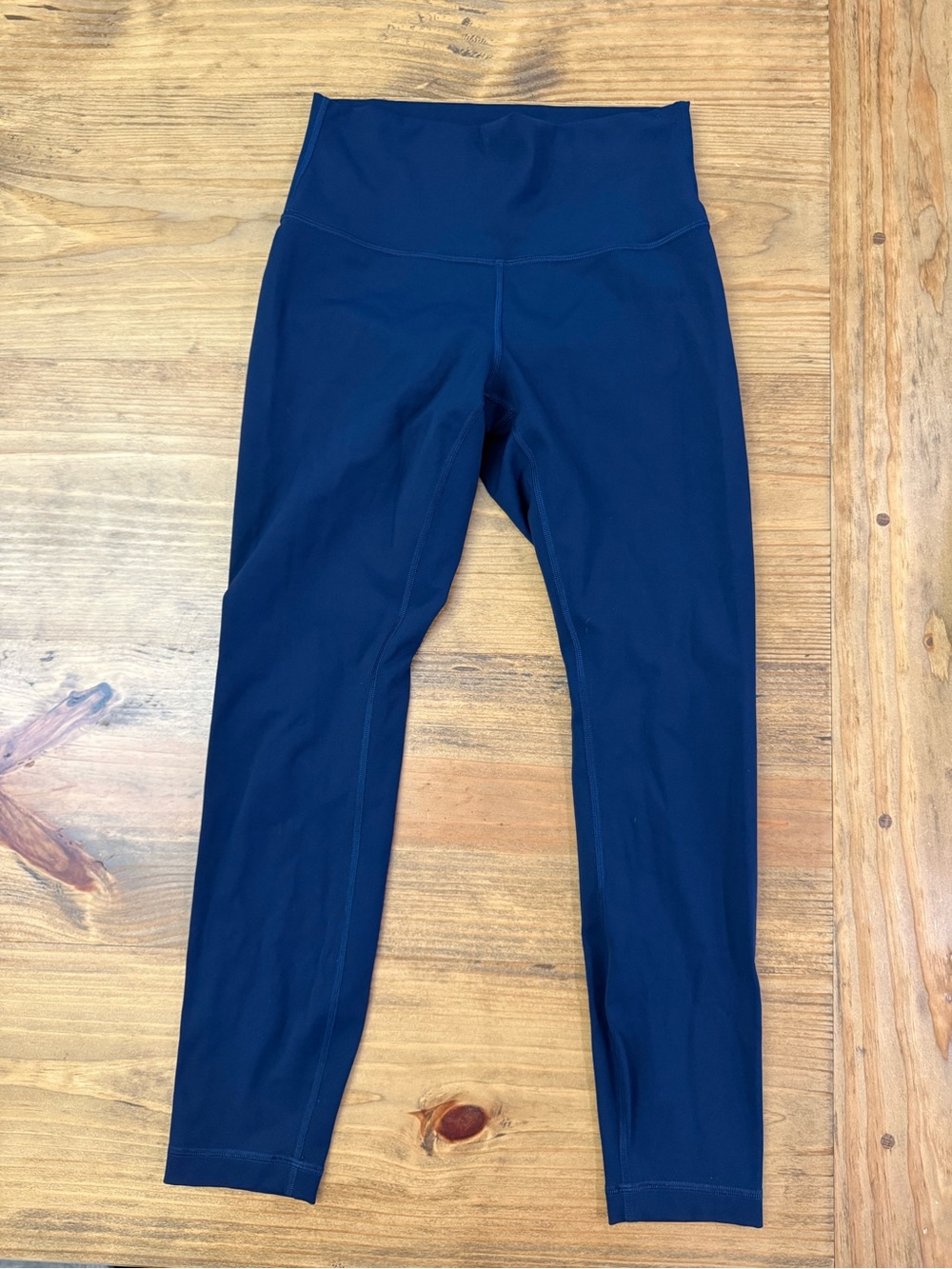 Lululemon Wunder Under High Rise Navy Blue Leggings